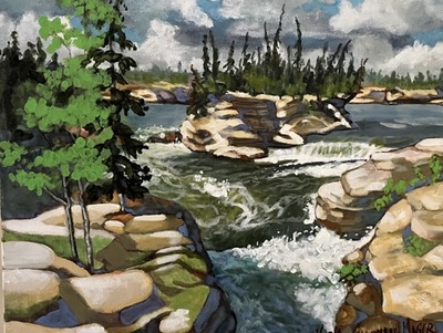 Manitou Falls on the Fond • Vicki Chapman-Mager