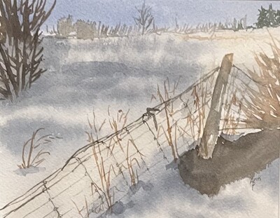 Fence in the Snow