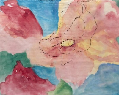 My Peony • 8 x 10 • Encaustic