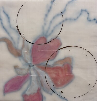 Algarve Memory • 8 x8 • Encaustic 