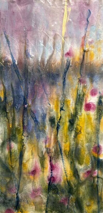 Fresh Morning • 20 x 10 • Encaustic