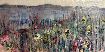 Heart to Eye • 10 x 20 • Encaustic