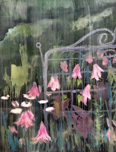 Fairies Dancing • 8 x 10 • Encaustic