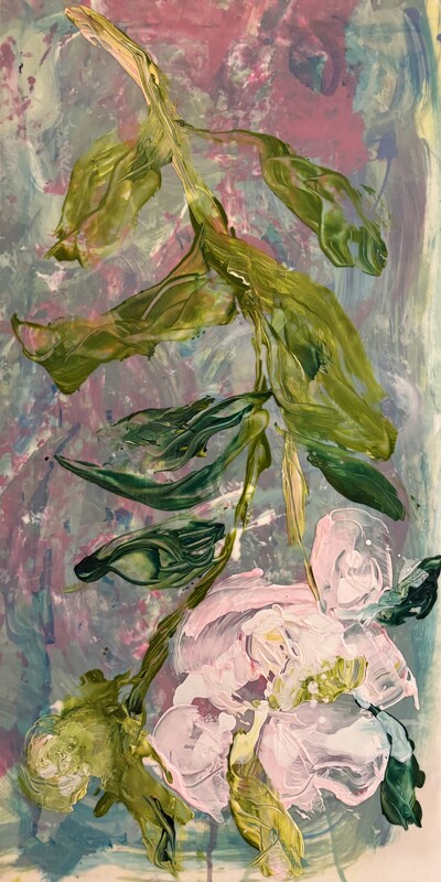 A Single Gesture • 24 x 12 • Mixed Media