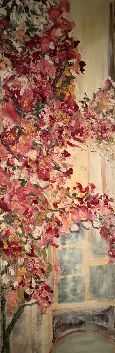 Teatime • 48 x 12 • Acrylic/Oil