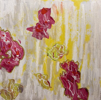Let My Flowers Speak • 12 x 12 • Acrylic 