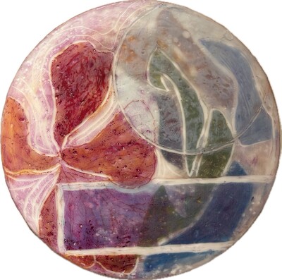Ocean of Memories • 12 x 12 • Encaustic