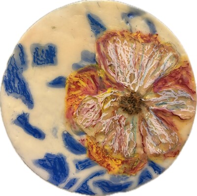Beautiful Softness • 6 x 6 • Encaustic